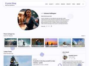 Free Crystal Blog WordPress Theme