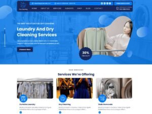 Free Dry Cleaning Services WordPress Theme