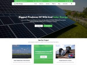 Free Eco Renewable Energy WordPress Theme