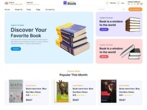 Free FSE Book Store WordPress Theme