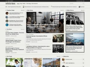 Free Infinite News WordPress Theme