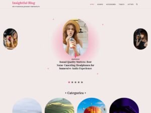 Free Insightful Blog WordPress Theme