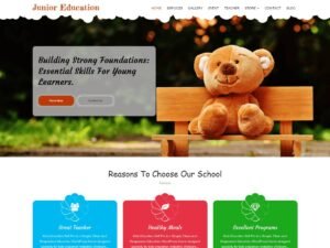 Free Junior Education WordPress Theme