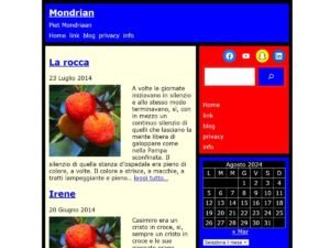 Free Mondrian WordPress Theme