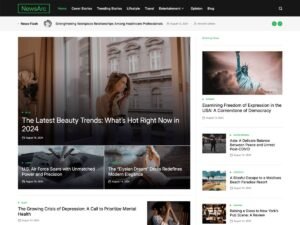 Free NewsArc WordPress Theme