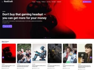 Free ReelCraft WordPress Theme