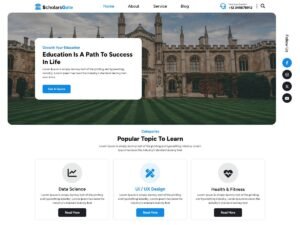 Free ScholarsGate WordPress Theme