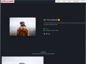 Free SimpleCharm Portfolio WordPress Theme