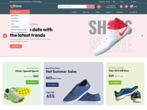 Free Sneakers Sports Shoes WordPress Theme