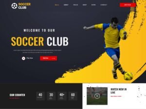Free United Soccer Club WordPress Theme