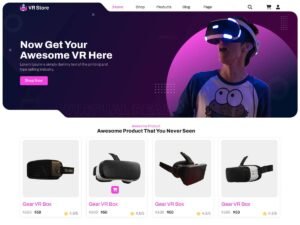 Free VR Gaming WordPress Theme