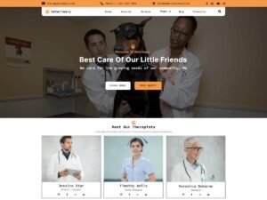 Free Veterinary Services WordPress Theme