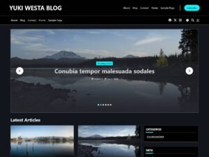 Free Yuki Westa Blog WordPress Theme