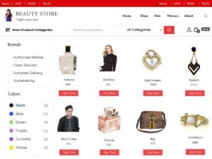 Free beauty Shop WordPress Theme