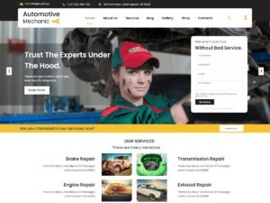 Free Automotive Mechanic WordPress Theme