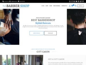 Free Barbershop: Barber WordPress Theme