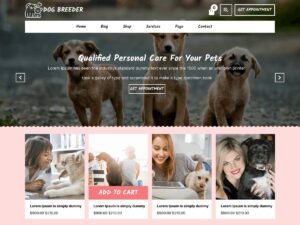 Free Dog Groomer WordPress Theme