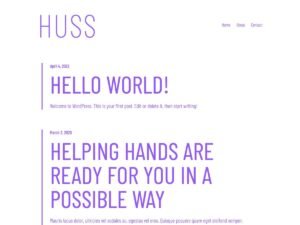Free Huss WordPress Theme