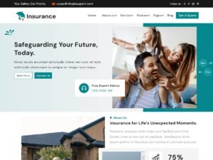 Free Insurance Company WordPress Theme