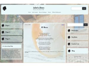 Free Juliet’s Diary WordPress Theme