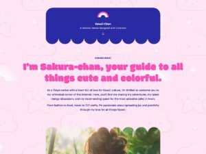 Free Kawaii-Chan WordPress Theme