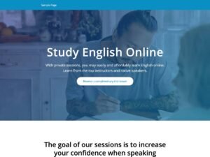 Free Language Tutor WordPress Theme