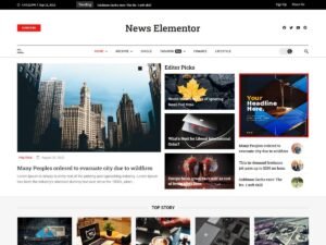 Free News Elementor WordPress Theme