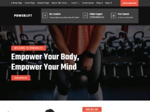 Free Powerlift FSE WordPress Theme