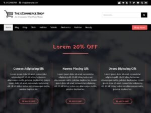 Free The eCommerce Shop WordPress Theme