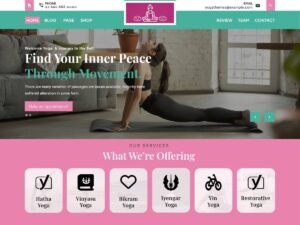 Free Yoga Fitness Classes WordPress Theme