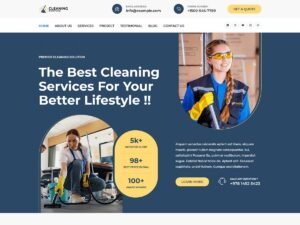 Free Bosa Cleaning Service WordPress Theme