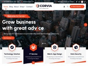 Free Corvia WordPress Theme