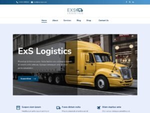 Free ExS Logistics WordPress Theme