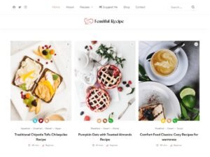 Free Feastful Recipe WordPress Theme