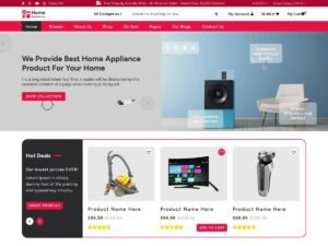 Free Home Appliances Store WordPress Theme