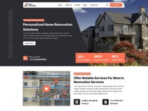 Free Home Renovation Agency WordPress Theme