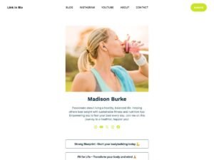 Free Link in Bio WordPress Theme