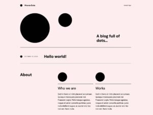 Free Mosne Dots WordPress Theme