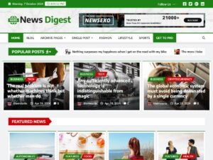 Free News Digest WordPress Theme