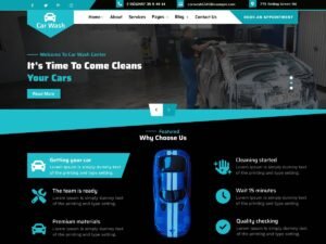 Free Ovation Car Wash WordPress Theme