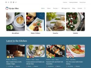 Free Recipe Bliss WordPress Theme