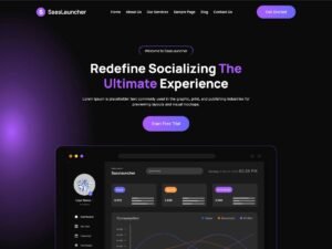 Free SaasLauncher WordPress Theme