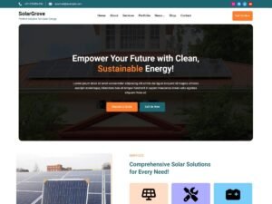 Free SolarGrove WordPress Theme