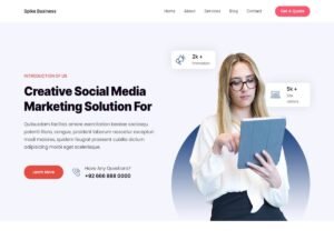 Free Spike Business WordPress Theme
