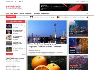 Free Swift News WordPress Theme