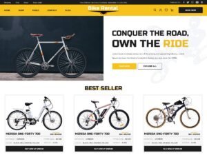 Free Aster Bike Rental WordPress Theme