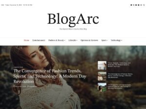 Free BlogArc WordPress Theme