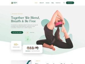 Free Bosa Yoga WordPress Theme