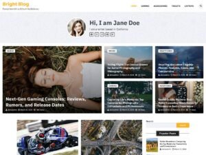 Free Bright Blog WordPress Theme