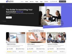 Free Business Venture WordPress Theme